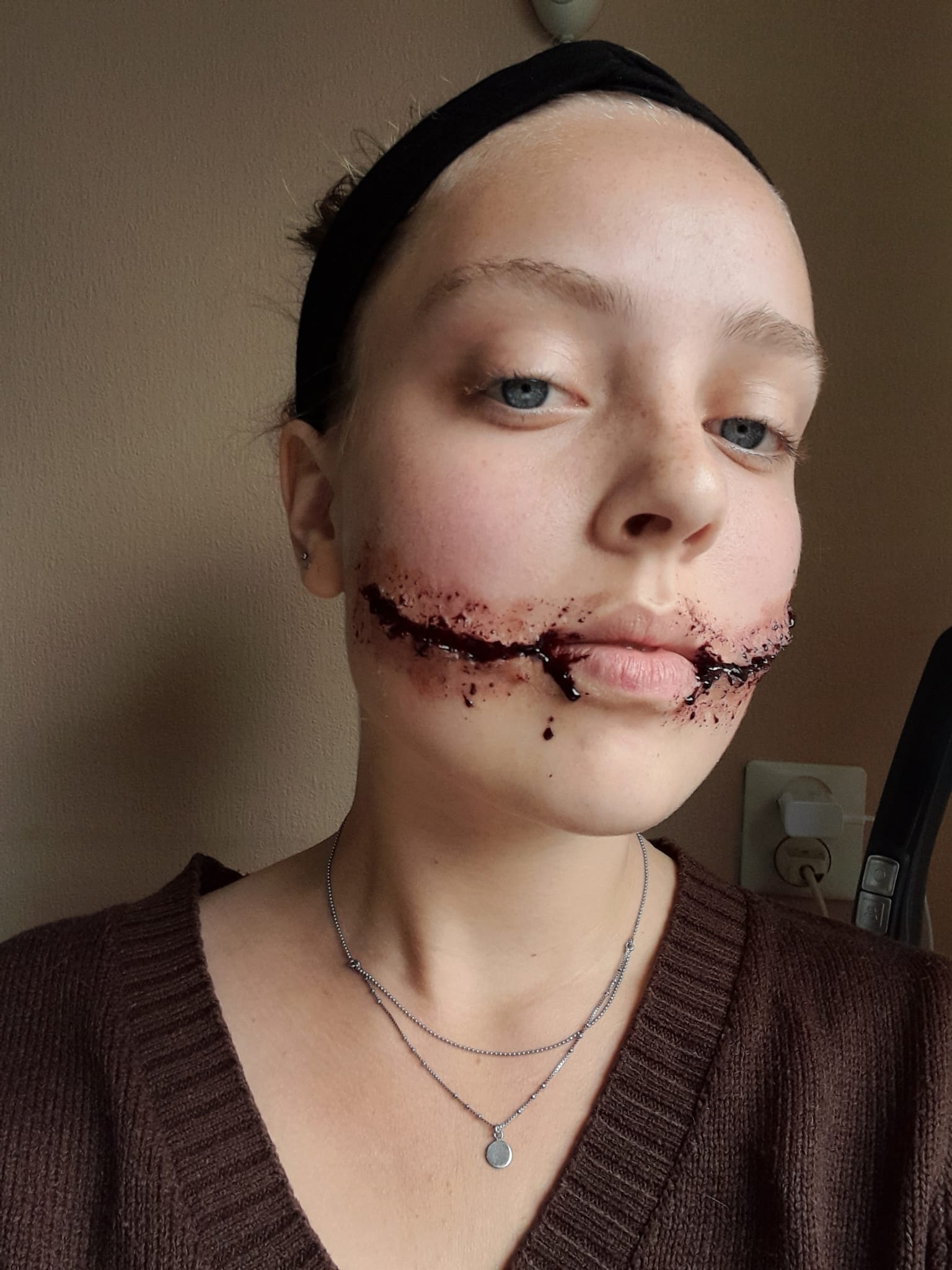 detailbeeld sfx-makeup